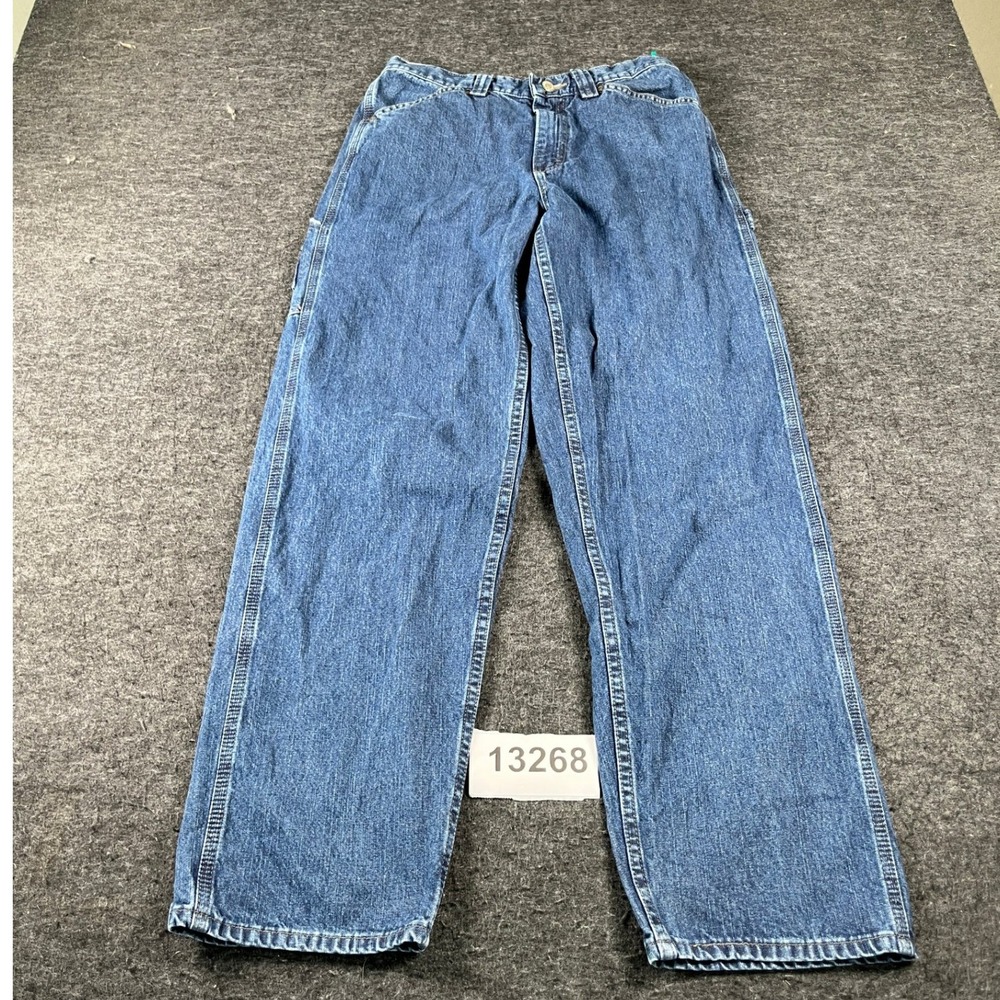 Lee Riveted Carpenter Jeans Womens 8M Blue Denim Cotton Medium Wash Straight Leg